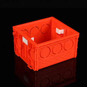 Boîte de jonction <span class=keywords><strong>murale</strong></span> électrique en PVC de type carré 86*86*50/38mm, blanche, bleue, rouge, pour raccords de conduits, assemblable - Product Image 5