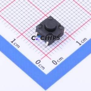 TC-6601F-5-260G Tactile Switch SMD-4P,6x6mm Switch Single Pole Single Throw Round Button 2.6N Vertical Mount - Product Image 1