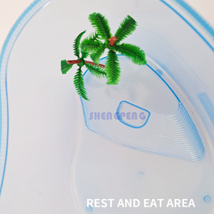 PVC Reptile <span class=keywords><strong>Tortue</strong></span> Habitat Écrevisses Aquarium en plastique <span class=keywords><strong>tortue</strong></span> fish Tank Pour Petit Animal - Product Image 3