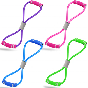 Venta al por mayor de alta elasticidad TPE resistencia bandas elásticas Fitness entrenamiento Yoga ejercicio TPE bandas de tracción - Product Image 3