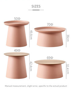 Fabbrica anti-uv salotto bianco <span class=keywords><strong>plastica</strong></span> <span class=keywords><strong>tavolino</strong></span> rotondo all'aperto - Product Image 4