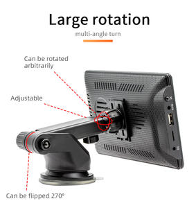 HENMALL 7 "sans fil CarPlay & Android lecteur automatique moniteur 1080P caméra arrière miroir BT USB FM DVR B500W moniteur de voiture appui-tête - Product Image 5