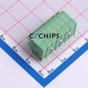 1985247 Spring Terminal Block Through hole Component (THT),P=3.5mm Connector 3.5mm Green Through Hole 7P - Product Image 2