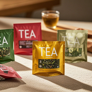 <span class=keywords><strong>Bustine</strong></span> per Tè Personalizzate 3x4 5g in Alluminio Argentato <span class=keywords><strong>Sottovuoto</strong></span>, Sacchetti Sigillati per Confezionamento Tè, <span class=keywords><strong>Bustine</strong></span> Piatte per Tè - Product Image 1