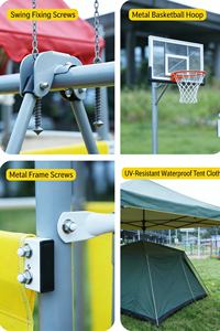 Compact Mini Plastic Slide for Toddlers with Outdoor Playground Slide for Small Garden or <strong>Patio</strong> - Product Image 6