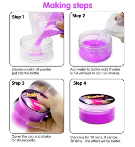 Sisland Jiggle slime DIY agita slime elástico seguro para meninas e meninos