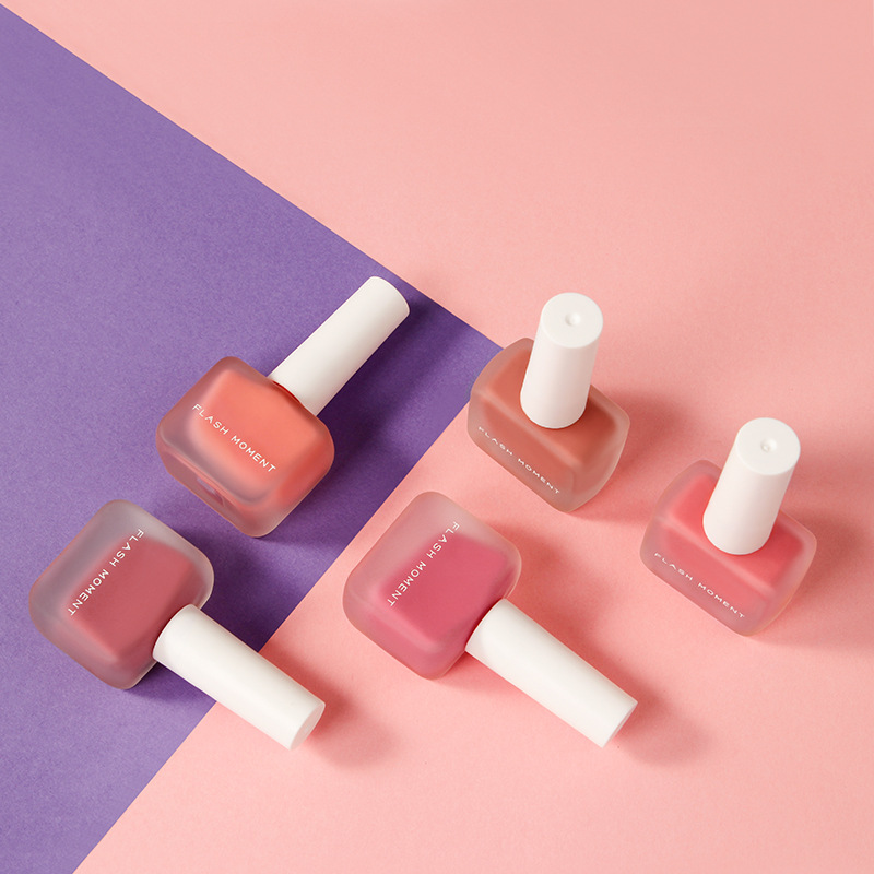 Флэш-память в настоящий момент, Матовая жидкая кисть для румян 5 видов цветов розовый крем контур румяна, косметическое средство, Макияж для губ Щеки оттенок составляют 10 мл