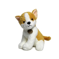 Mainan Mewah Corgi Kuning Lucu Bantal Lembut Boneka Anjing untuk Dekorasi Mobil Kamar Anak Teman Bermain Hadiah Liburan