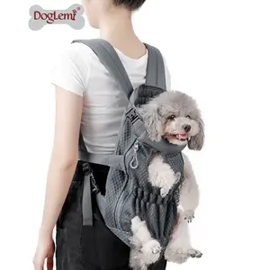 Doglemi — sac à dos de transport pour chien, maille multicolore, accessoire de voyage pour animaux de compagnie