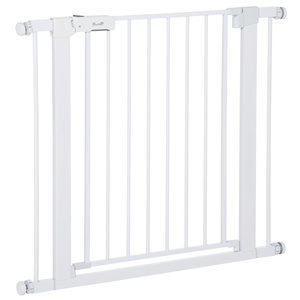 PawHut Barrière de sécurité pour chien, ajustement à la pression, largeur réglable 75-96cm - Product Image 1