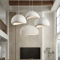 Luminaires suspendus modernes pour plafond intérieur, pour salle à manger, bar, restaurant, design Wabi Sabi, lampes suspendues LED, taille moyenne