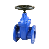 Vanne à vanne à bride en fonte ductile DN65-DN200 avec volant manuel Power Water Pipeline Valve