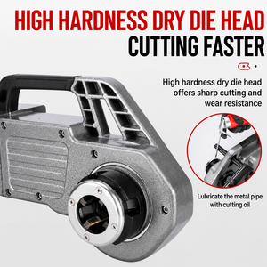 เครื่องรีดเกลียวแบบพกพา แบตเตอรี่ลิเธียมไร้แปรงถ่าน 3200W 60V สำหรับงานอุตสาหกรรม ขนาดเส้นผ่านศูนย์กลางท่อ 20.9-59.6 มม. สำหรับงานประปา JDTS- - Product Image 2