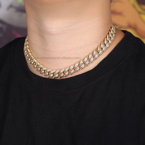 Hip-hop Necklace Versatile High-end <b>Copper</b> Inlaid Zircon Unisex European American Jewelry Wholesale - Product Image 3
