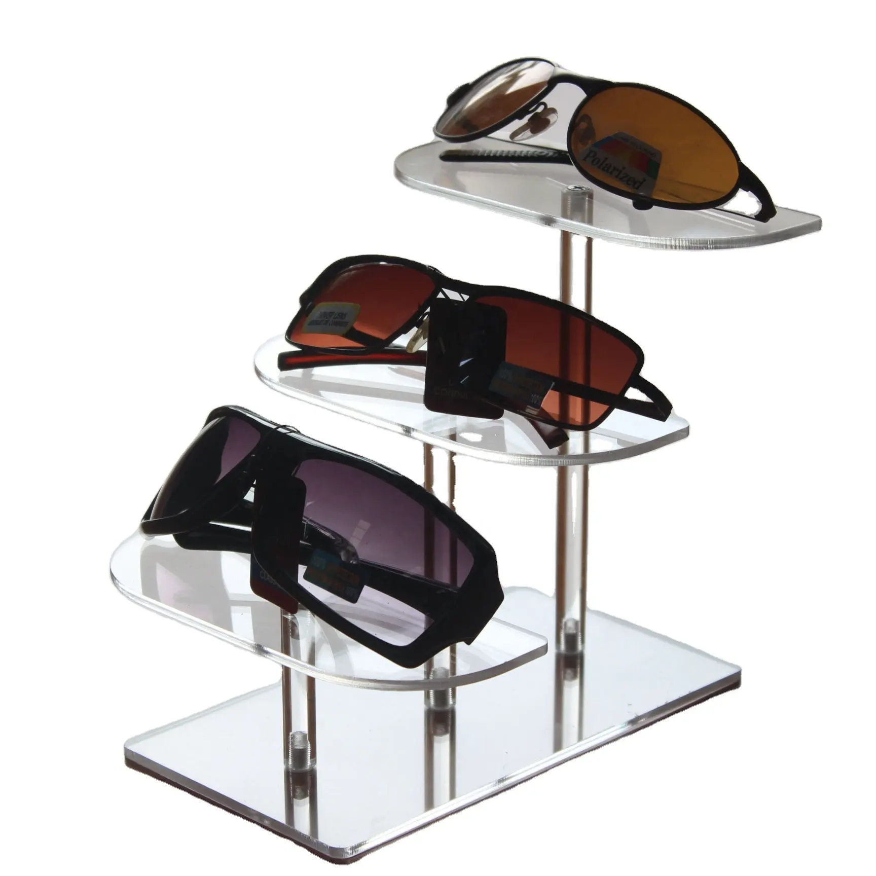 Glasses Shop 3 Layers Acrylic Eyeglass Display Stand