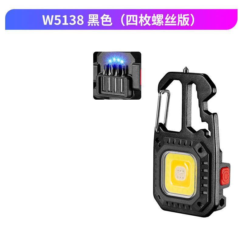 W5138 carré verre style disjoncteur (noir)