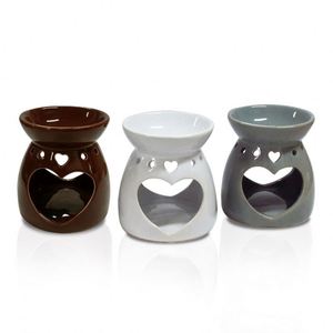Hot Sale Hearts, Hollow Ceramic Oil <b>Burner</b> Wholesale Ceramic Wax Melter Warmer Lamp <b>Candles</b> Essential Oil Incense <b>Burners</b> - Product Image 4