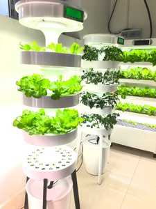 ระบบปลูกผักไฮโดรโปนิกส์แนวตั้ง HydroBlue พร้อมปั๊มน้ำ ไฟ LED ปลูกต้นไม้ในร่ม ตู้ปลูกพืชแบบรดน้ำอัตโนมัติ ระบบฉีดน้ำพ่นสำหรับสวนผัก - Product Image 3