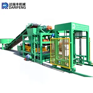 qty4-25d automatic concrete brick machine china road curb cement block making machine price in ghana for sale