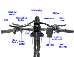 Entrepôt du Royaume-Uni livraison gratuite prêt à expédier KETELES K800 pour vélo électrique adulte cadre <span class=keywords><strong>de</strong></span> suspension complète 26 pouces - Product Image 6