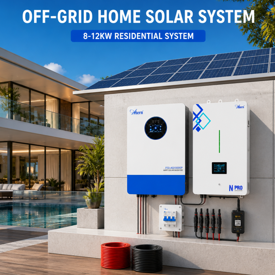 10kw Solar Power System 620W Half Cell Monocrystalline Split Phase ...