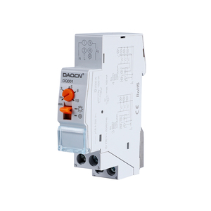 DAQCN Interruptor de luz para escaleras de China 220V-240V 16A a batería, montaje en carril DIN, protección IP20, modelo DQ001 con un módulo - Product Image 1