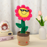 Peluche Cactus Danseur et Chanteur Tournesol, Jouet pour Enfants, Cadeau de Fêtes pour Garçons et Filles, Produit Phare en Gros