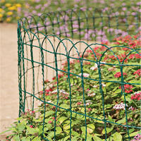Bordure de jardin en PVC sur mesure, clôture flexible en treillis métallique ondulé pour la décoration extérieure des paysages