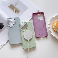 Coque de téléphone compatible avec VIVO V60, nouvelle coque de téléphone magnétique élégante, silicone liquide, coque de téléphone antichoc