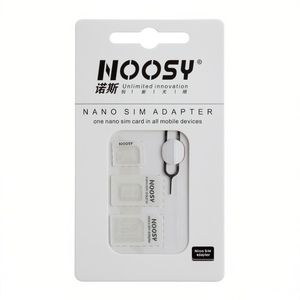 อะแดปเตอร์นาโนซิม Noosy พร้อมอะแดปเตอร์ไมโครซิมและเครื่องมือถอดซิมสำหรับอุปกรณ์มือถือ - Product Image 3
