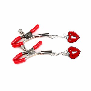 Caja Personalizada Gratis - Clip para Pezón en Forma de Corazón, Sexy, Ajustable, con Pequeña Campana, Productos para Adultos, Fetiche, Coqueteo, Estimulación de Senos - Product Image 3