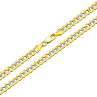 Collar de Cadena Cubana de Oro de 18K Hecho a Mano en Italia para Hombre, Cadena para Suéter, Sensación de Alta Gama, Joyería para Mujer, Certificado Internacional