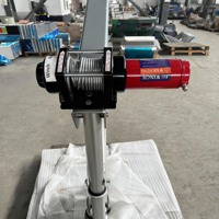 Mini grue à flèche rotative à 360° pour atelier, 400-800 kg, en alliage d'aluminium, fonctionnement manuel, certifiée CE, hauteur de levage de 2,3 m pour petits travaux
