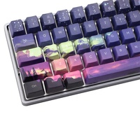 Dawn Of Light OEM Papan Ketik PBT, 71 Tombol Sublimasi Lima Sisi Cocok dengan GH60/GK64/GK61 Papan Ketik Mechacanil