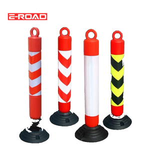 Postes de Seguridad con Base Separada, Bolardos Flexibles, Portátiles, Removibles, Económicos, Delineadores de Tráfico - Product Image 5