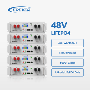 Epever 48V 100AH 50Ah LiFePO4 pin 6000 chu kỳ <span class=keywords><strong>lithium</strong></span> có thể sạc lại ion Lai Lưới máy chủ Rack với có thể Cổng giao tiếp - Product Image 1