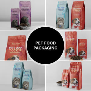 Bolsa resellable de fondo plano personalizada Embalaje de alimentos secos para perros Bolsas de plástico de pie para alimentos para perros 15kg 20kg para mascotas grandes y pequeñas - Product Image 6