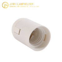 Douille de lampe E27 certification CE prise de lumière enfichable en plastique résistant aux hautes températures E27plain corps douille de lampe