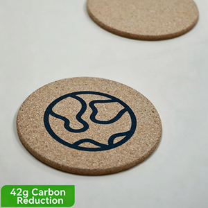 Posavasos de Corcho Reciclado Natural Resistente, Posavasos Personalizados para Tazas de Café, Posavasos para Bebidas, Posavasos de Madera, Posavasos Promocionales - Product Image 1