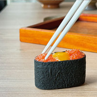Ensemble cadeau de baguettes en bois à motif marbré délicat de style nouveau pour 2 personnes avec des plats à trempette pour hôtel