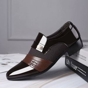 Zapatos Oxford de Cuero para Hombre, Estilo 2025, Casuales, de Negocios, para Boda, Talla Grande, para Primavera/Invierno, Formales, con Entresuela de Goma, Versátiles - Product Image 2