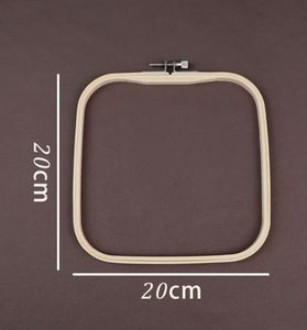 Cerceau de broderie carré en bambou - Product Image 4