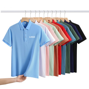 Custom Logo Short Sleeve Tee Shirt Polo T-shirt Plus Size Cotton Golf Polos T-shirts