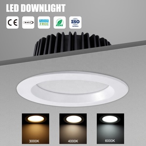 Luces LED Empotradas de Techo Redondas de 9W 18W 24W 30W SMD, 100 Grados, Modernas, de Aluminio Fundido a Presión, Instalación con Resorte - Product Image 2