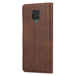 Grandi Vendite di Custodia In Pelle Per <span class=keywords><strong>Xiaomi</strong></span> Redmi Nota <span class=keywords><strong>9</strong></span> <span class=keywords><strong>Pro</strong></span>/Nota 9S Vitello Texture Doppio Fold Chiusura Orizzontale di vibrazione - Product Image 5