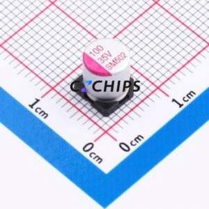 Condensateur solide SMD SM107M035E0700, D6.3xL7mm (Capacité : 100uF) (Précision : 20%) Tension nominale : 35V - Product Image 1