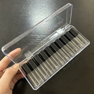 ISMAN Tubo <span class=keywords><strong>de</strong></span> Plástico Vacío <span class=keywords><strong>de</strong></span> 3ml Negro <span class=keywords><strong>para</strong></span> Muestras <span class=keywords><strong>de</strong></span> Maquillaje, Líquido <span class=keywords><strong>para</strong></span> Crecimiento <span class=keywords><strong>de</strong></span> Pestañas, Pegamento, Delineador <span class=keywords><strong>de</strong></span> Ojos, Envase con Caja Transparente - Product Image 1