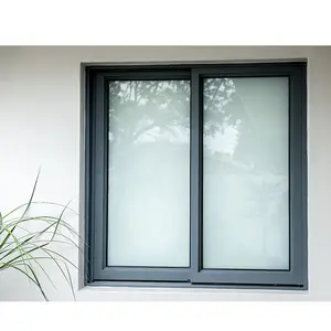 Modern Wholesale Custom Residential Energy Efficient Security Aluminum Glass Sliding Windows