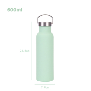 Bouteille d'eau isotherme portable en acier inoxydable 304 sans BPA, haute qualité, avec poignée de transport et couvercle anti-fuite - Product Image 2