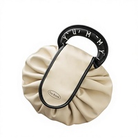 Sac de toilette en PU pour femmes paresseuses, imperméable, extensible, grande capacité, rangement de voyage, cordon de serrage pour étui, nouveauté 2025